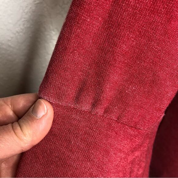 Chaser red ruffle sleeve knit top size 14 - Picture 12 of 13